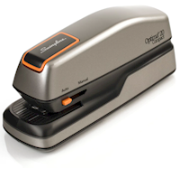 STAPLER, SWINGLINE, COMPACT ELECTRIC, 20 SHEET CAPACITY, STAPLES INCLUDED, GREY/SILVER MAIN